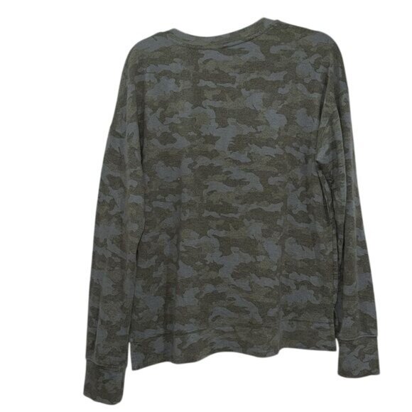 Mud Womens Camouflage Lace-Up Long Sleeve Top XL - Picture 4 of 6
